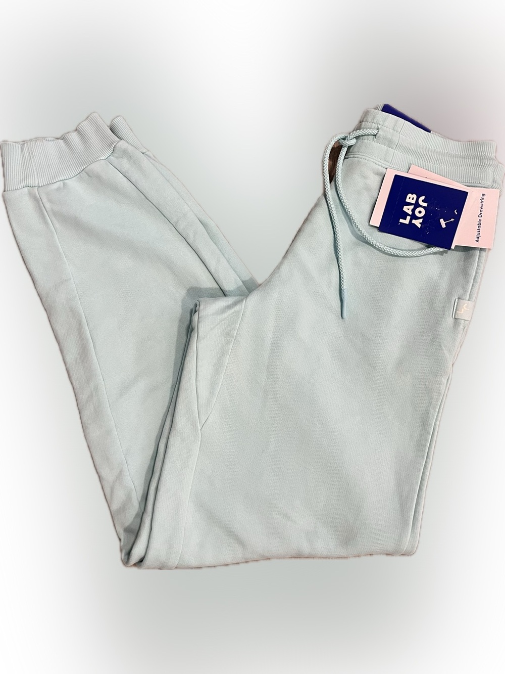 JoyLab Mid-Rise Fleece Joggers Waterspout Blue XXS